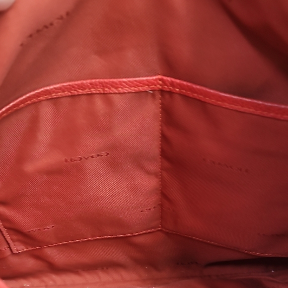 Coach Vibrant Red Leather Shoulder Bag - Picture 10 of 15